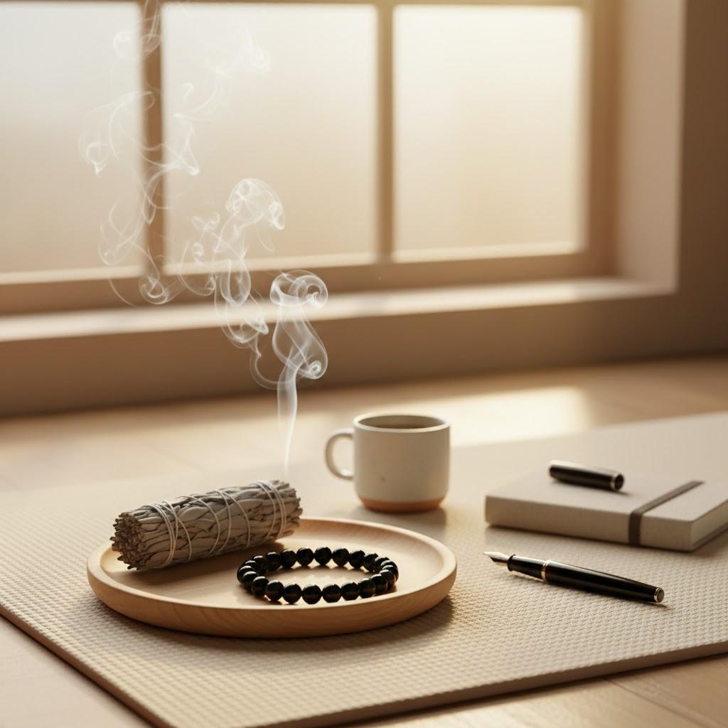 8A Grade Black Obsidian Energy Grounding Talisman