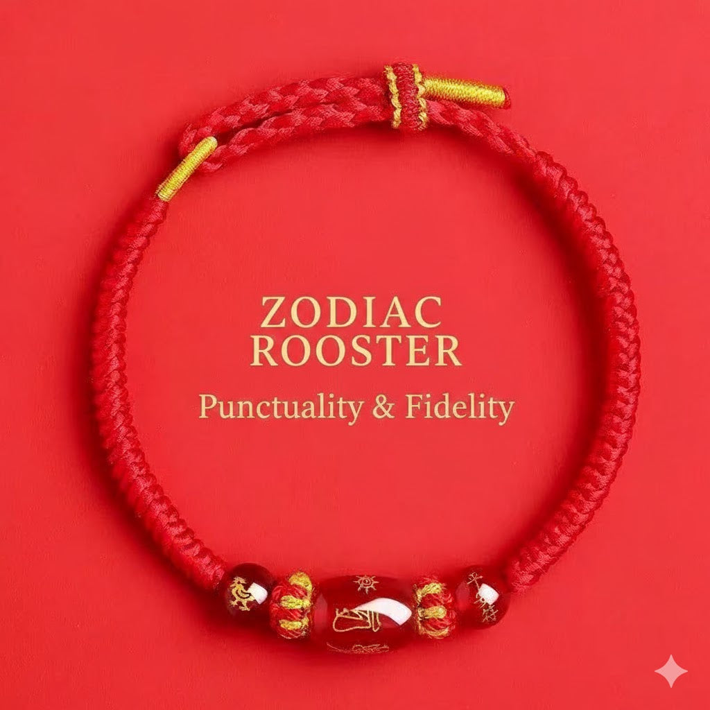 Natural Red Agate & Sacred Red Cord Talisman