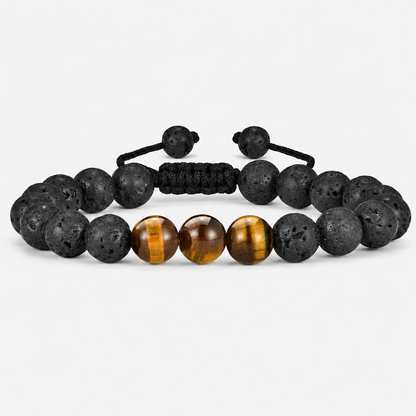 Lava Stone & Tiger Eye Bracelet main product photo