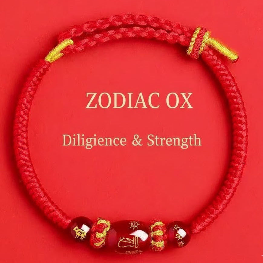 Natural Red Agate & Sacred Red Cord Talisman