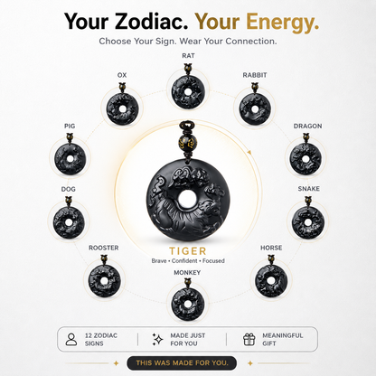 12 Zodiac Black Obsidian Pendant for everyday style and meaningful gifting