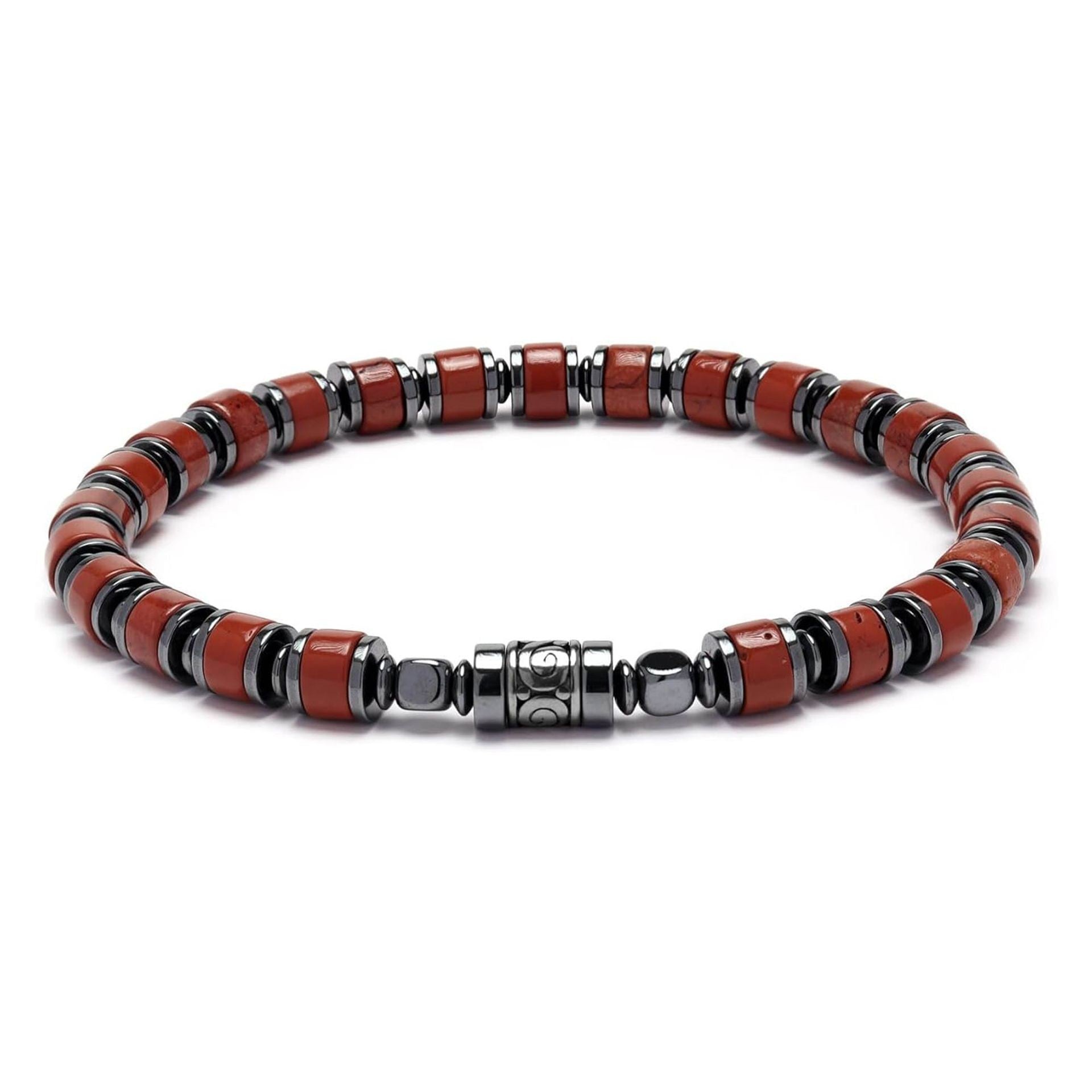 Old Roads Red Stone Bracelet material reference product photo
