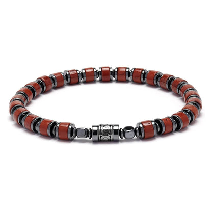 Old Roads Red Stone Bracelet material reference product photo