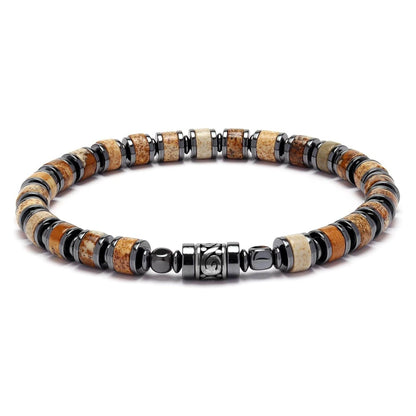 Old Roads Picture Jasper Bracelet material reference product photo