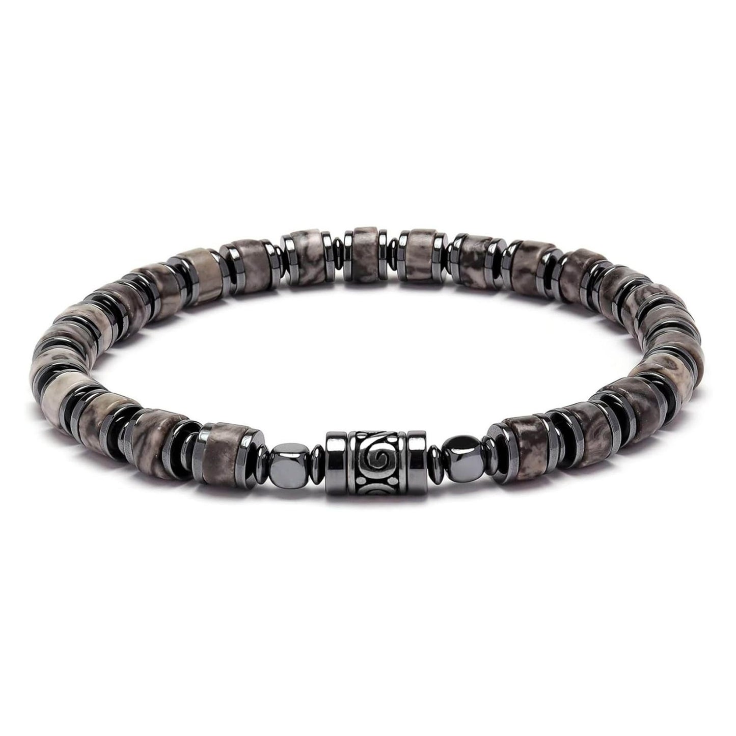 Old Roads Map Jasper Bracelet material reference product photo