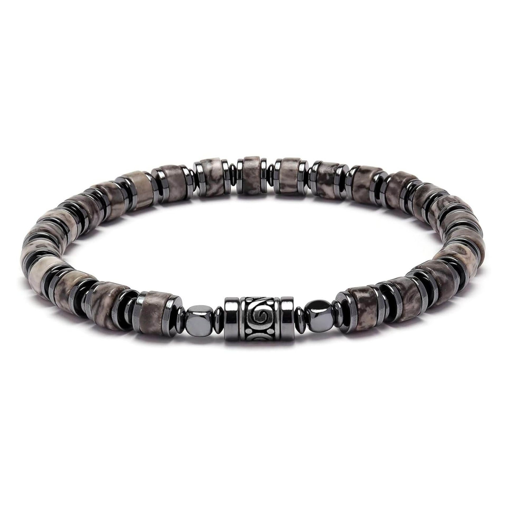 Old Roads Map Jasper Bracelet material reference product photo