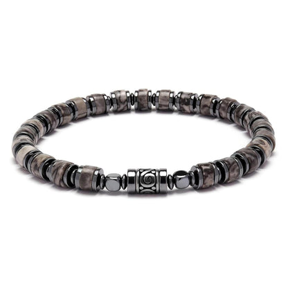 Old Roads Map Jasper Bracelet material reference product photo