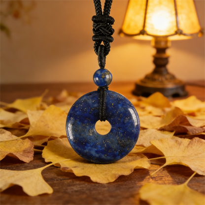 Lapis Lazuli Pendant Necklace styled for daily wear
