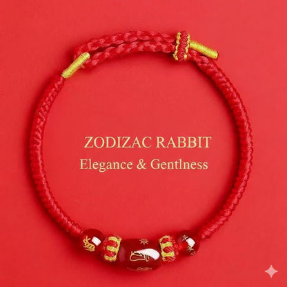 Natural Red Agate & Sacred Red Cord Talisman