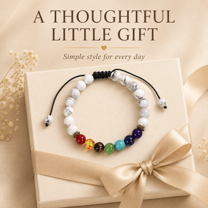 White Turquoise-Style Stone Bracelet thoughtful gift product photo