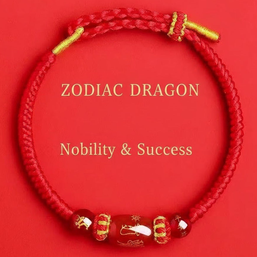 Natural Red Agate & Sacred Red Cord Talisman