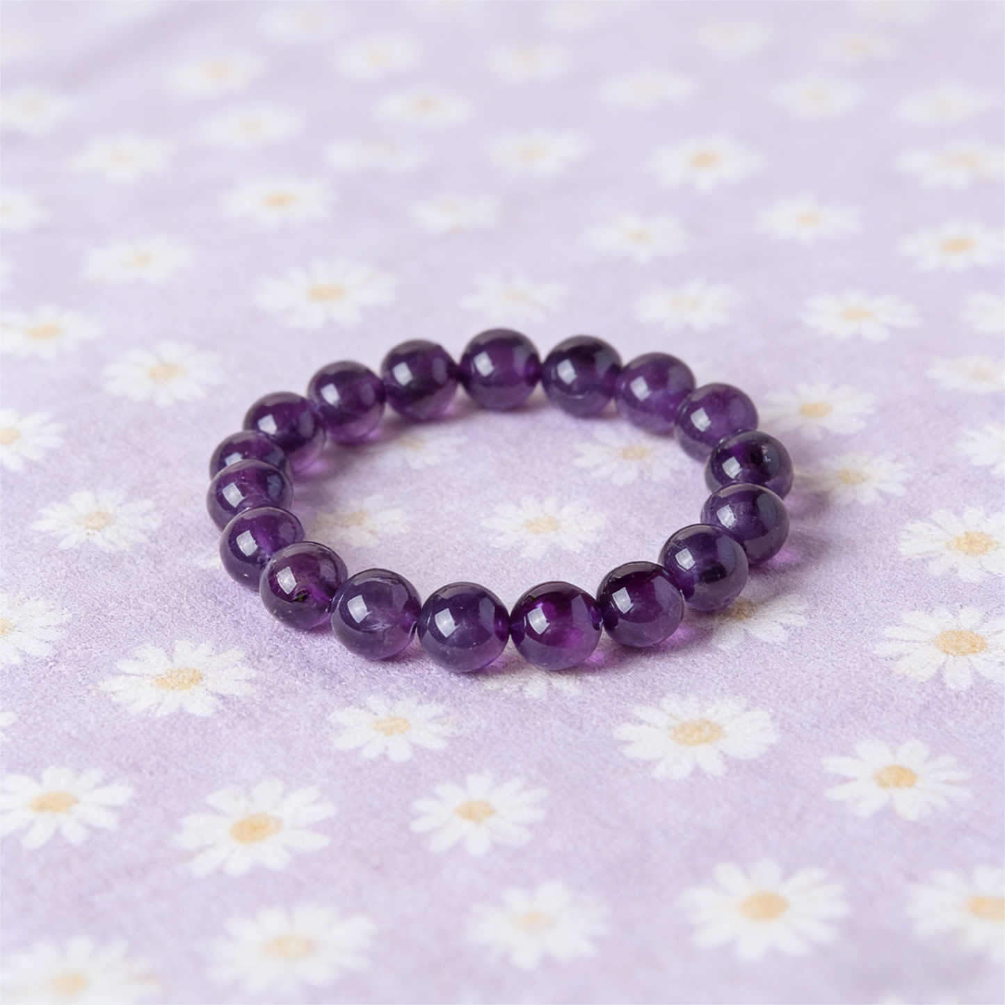 The Sovereign Mind" Amethyst Bracelet (Aura Purification)