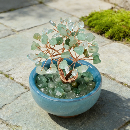 The Opportunity Magnet" Green Aventurine Luck Bonsai (6 Branches)