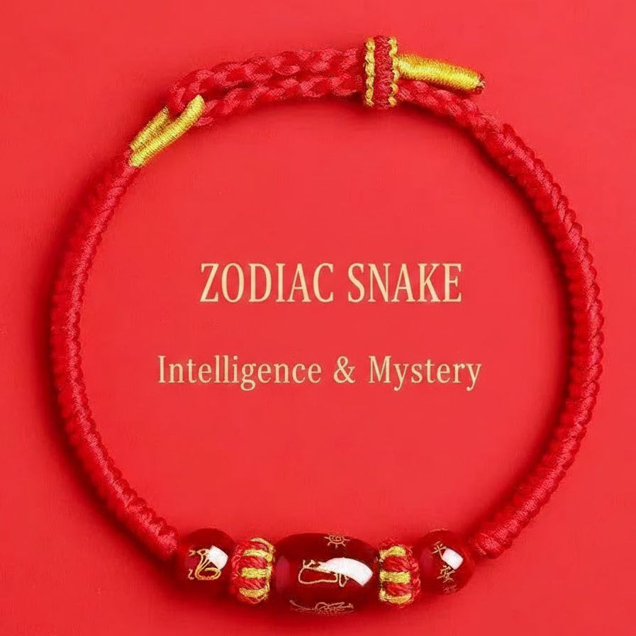 Natural Red Agate & Sacred Red Cord Talisman