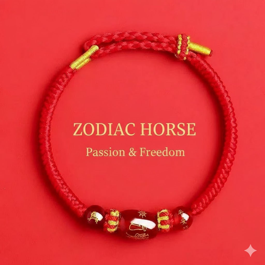 Natural Red Agate & Sacred Red Cord Talisman