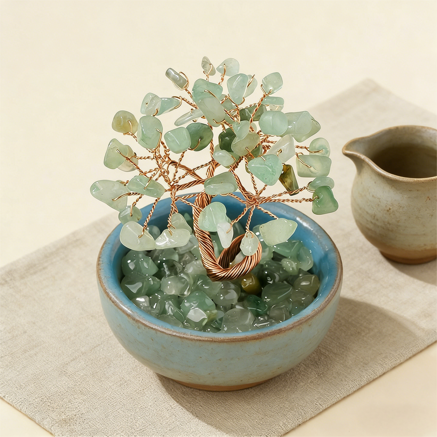The Opportunity Magnet" Green Aventurine Luck Bonsai (6 Branches)