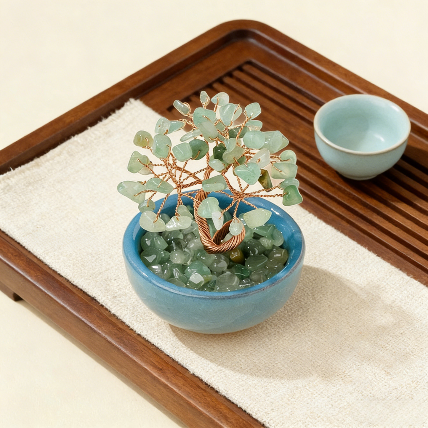 The Opportunity Magnet" Green Aventurine Luck Bonsai (6 Branches)