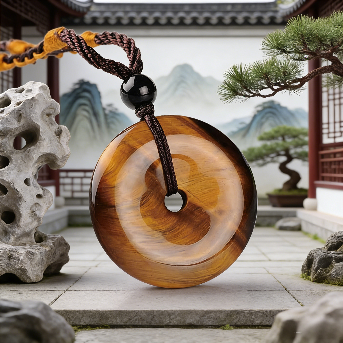 Golden Tiger Eye Peace Buckle - The "Solar Shield" & Wealth Amulet