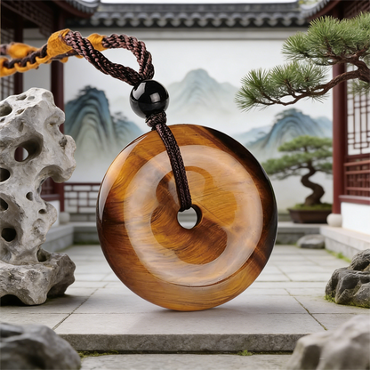 Golden Tiger Eye Peace Buckle - The "Solar Shield" & Wealth Amulet