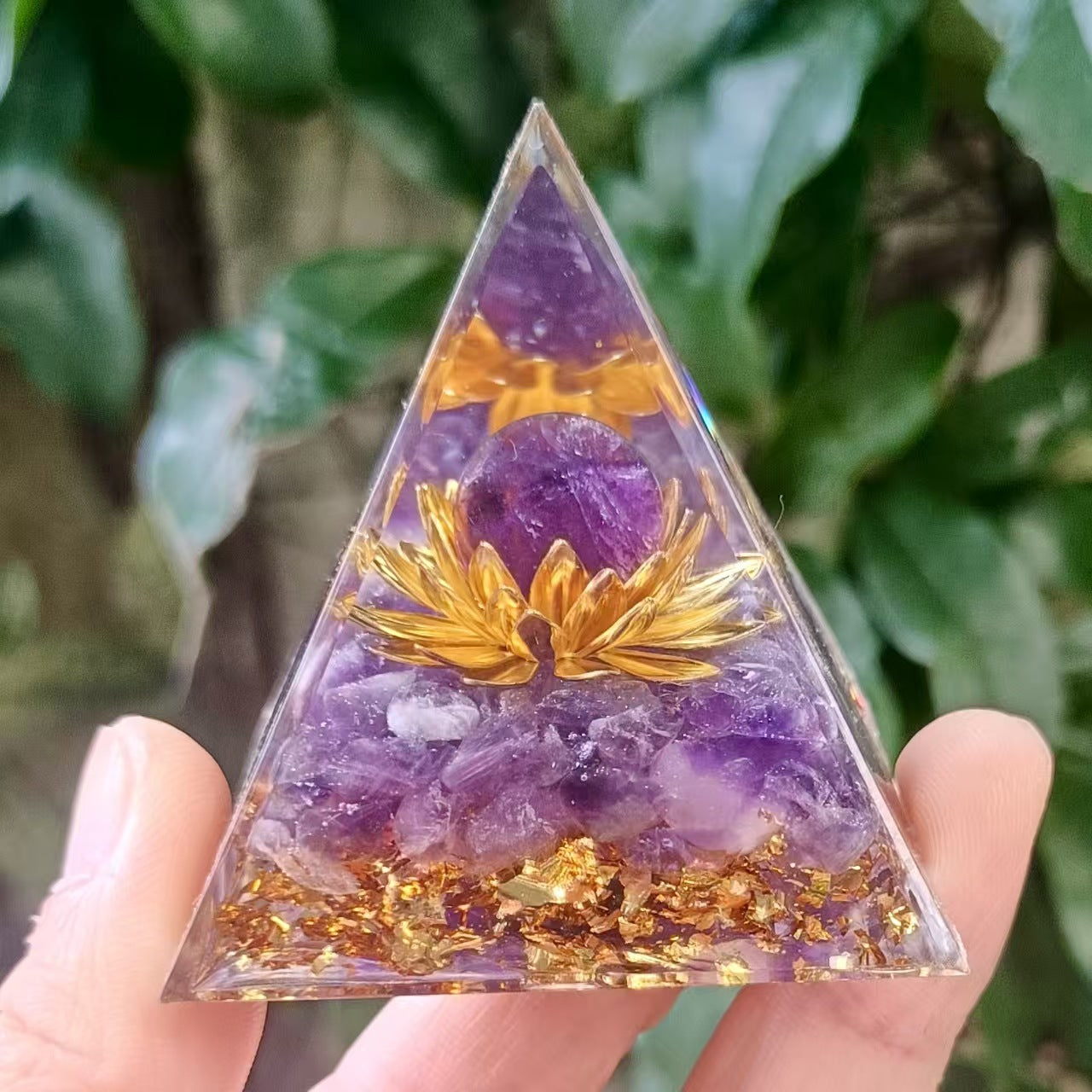The Violet Sanctuary: Amethyst Sphere Orgone Pyramid (Deep Sleep Edition)