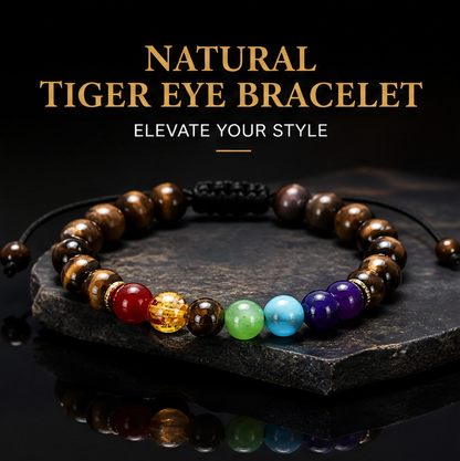 Tiger Eye Color Accent Bracelet styled hero product photo