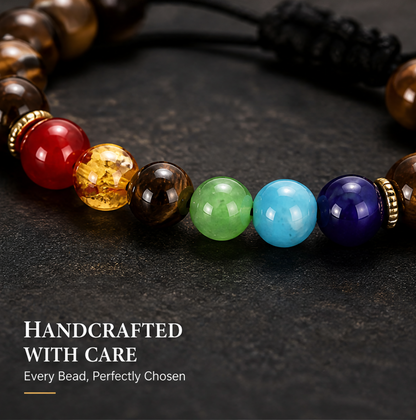 Tiger Eye Color Accent Bracelet handcrafted detail product photo