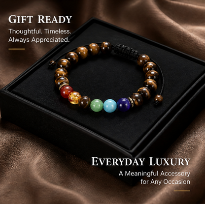 Tiger Eye Color Accent Bracelet gift box product photo