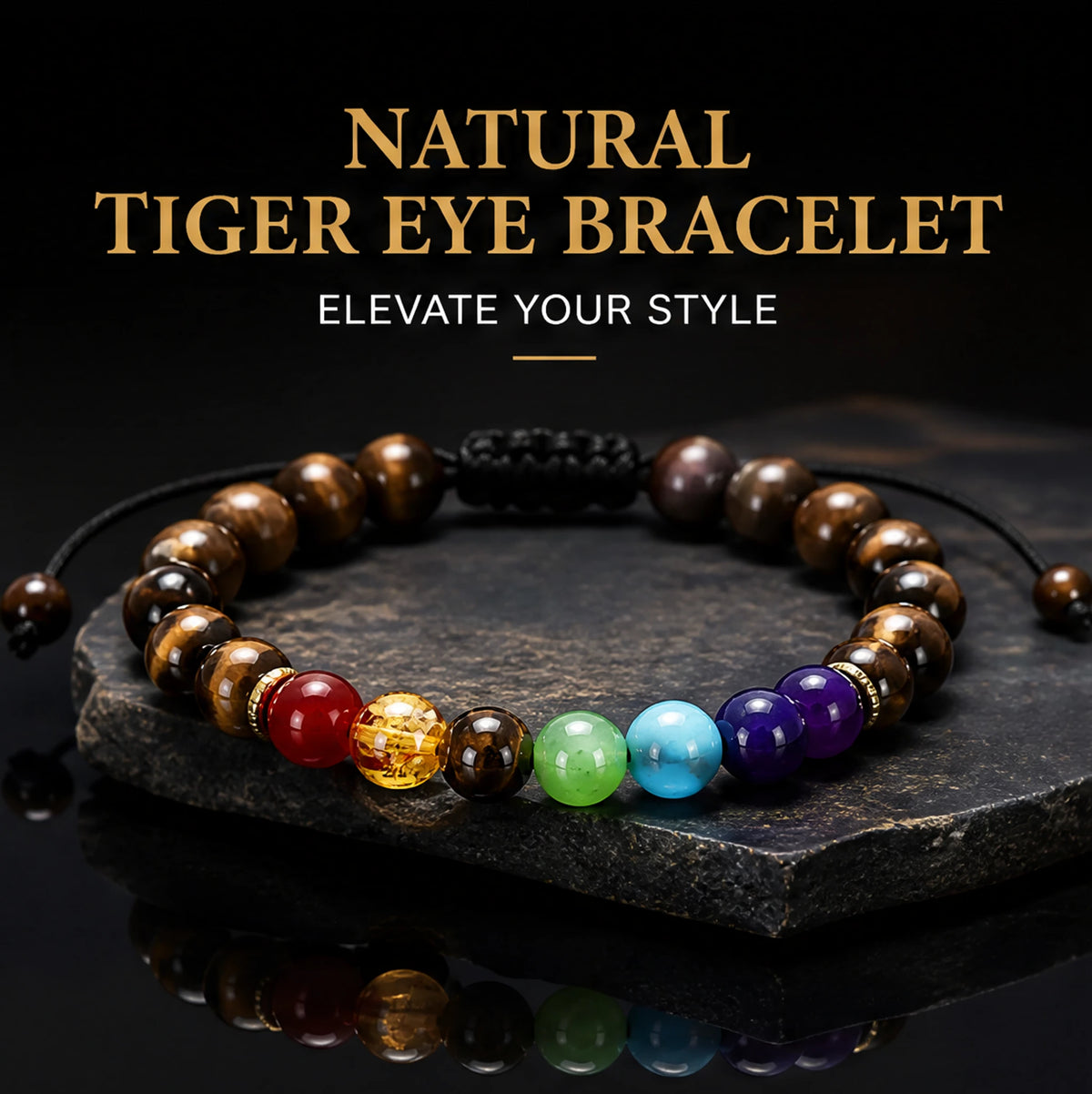 Tiger Eye Color Accent Bracelet — primary product view