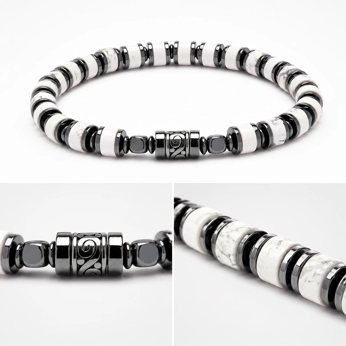 Old Roads White Turquoise-Style Bracelet — gift presentation view