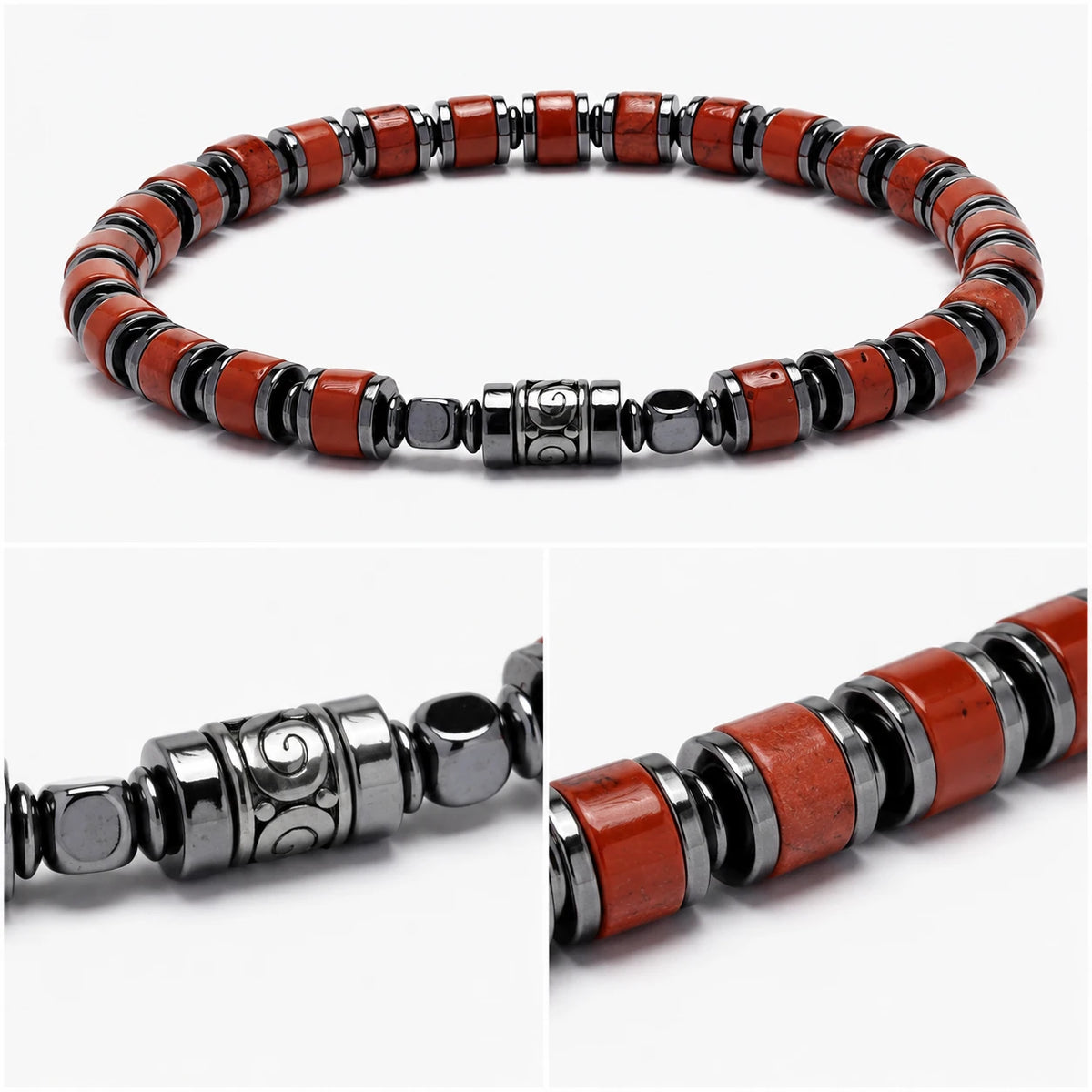 Old Roads Red Stone Bracelet — gift presentation view